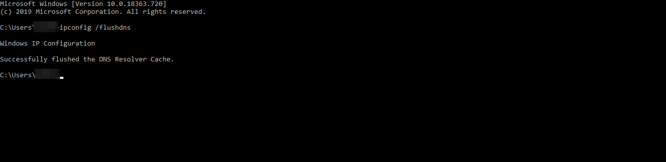 DNS flushing