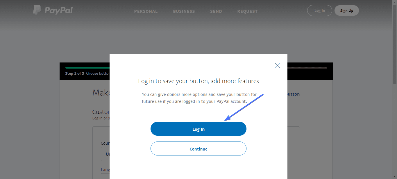 donation buttons