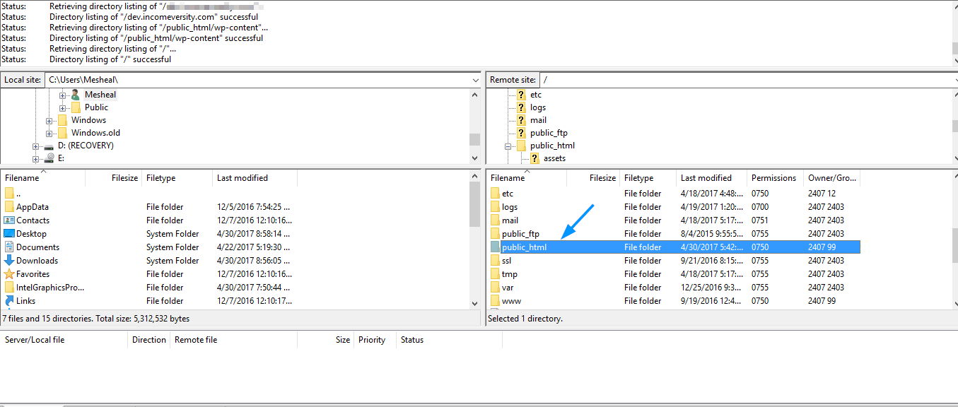 public_html folder