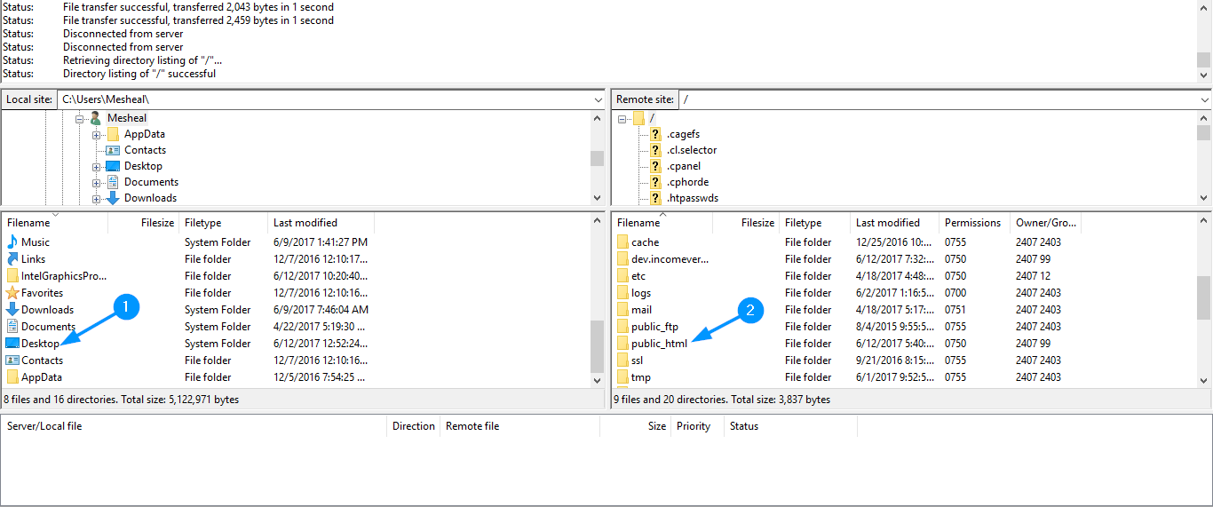 Open public_html folder