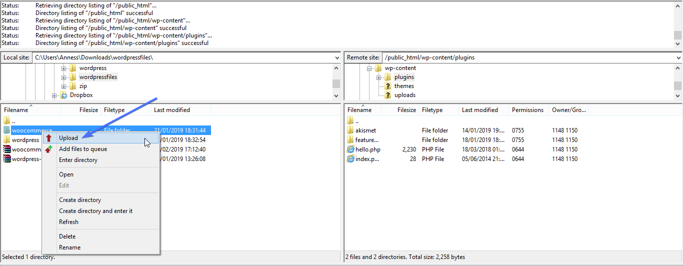 filezilla ftp