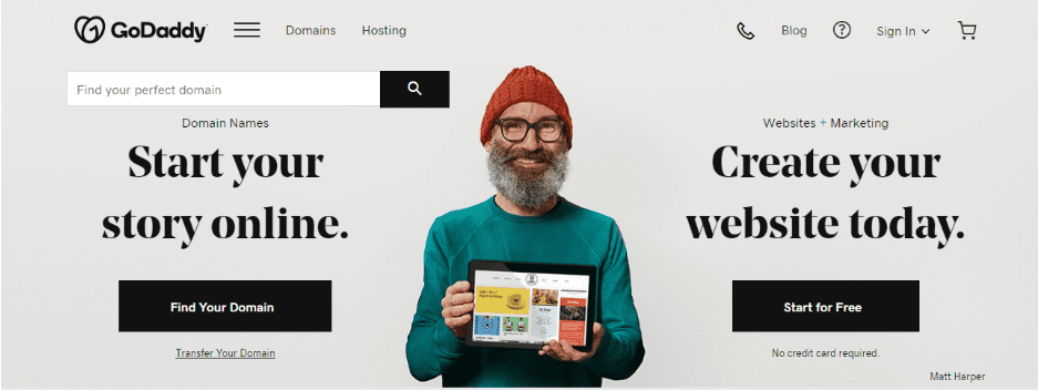 Godaddy hosting package