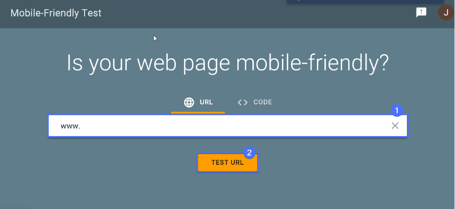 Google's Mobile-friendly test
