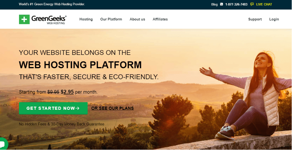 Greengeeks web hosting provider