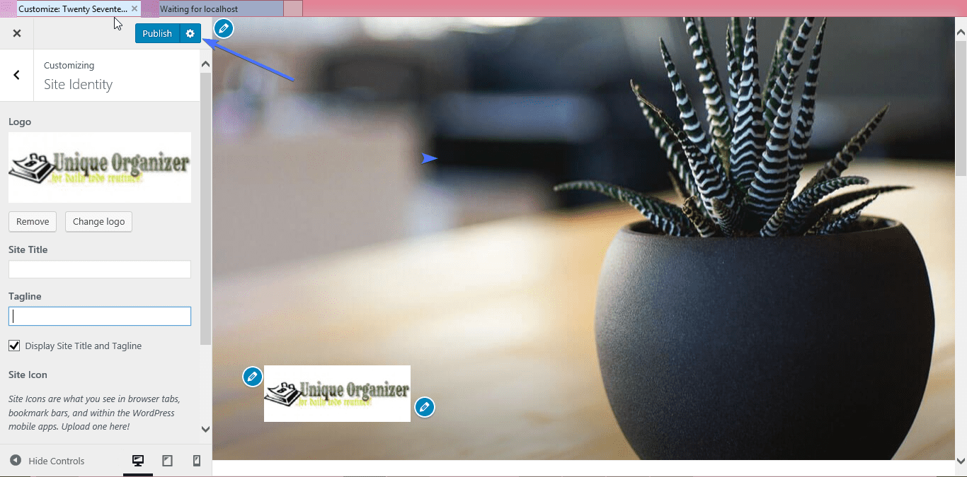 website headers logo