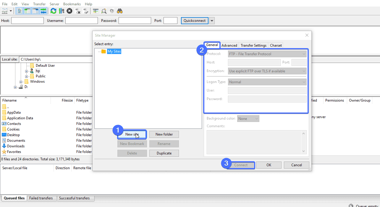 using FTP