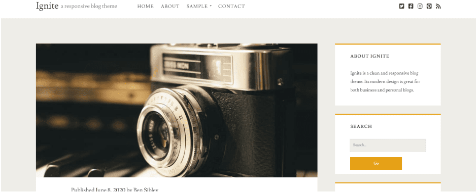 Ignite WordPress theme