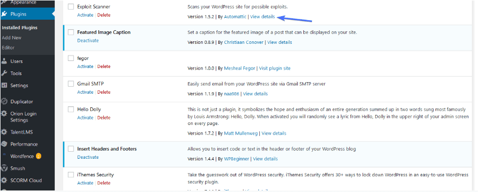 Checking the date last updated