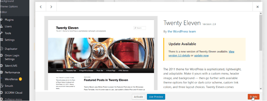 How to check theme details - Malware Removal Guide