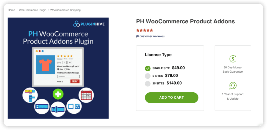 PH WooCommerce Product Addon