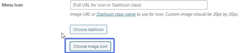 Choose image icon button