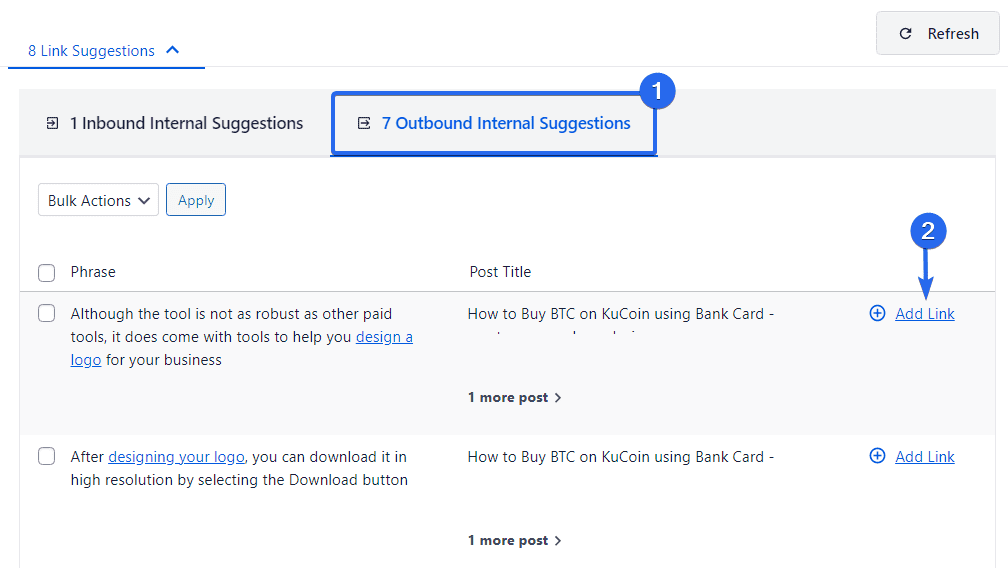 Add outbound links to fix orphan pages
