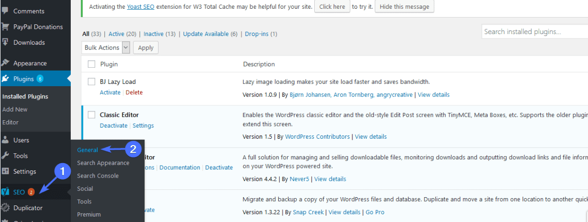 WP SEO Dashboard