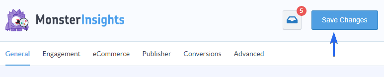 Click Save Changes to enable dual tracking