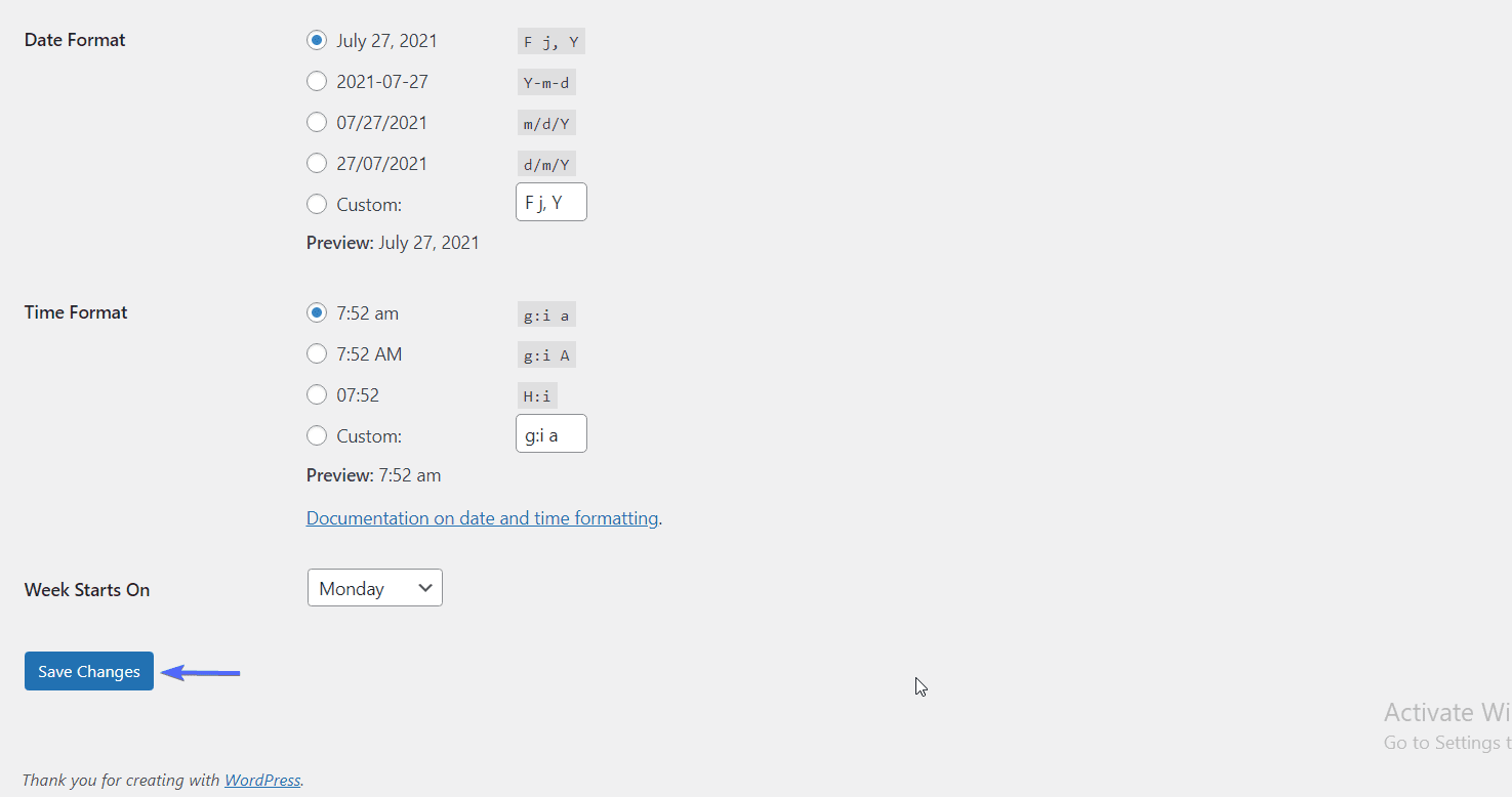 wordpress user registration