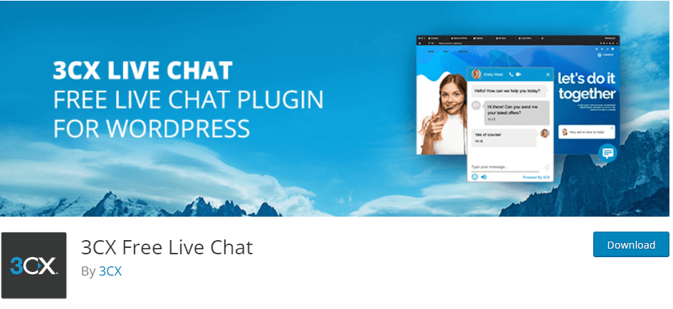 3CX Free Live Chat plugin