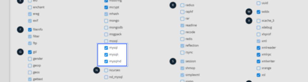 PHP Selector page