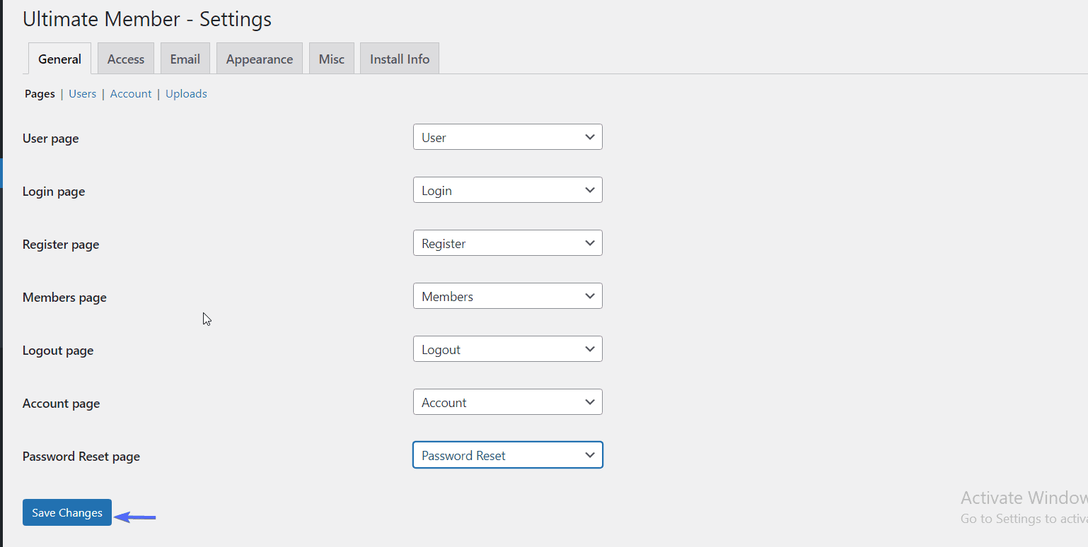 ultimate member settings - wordpress user registration
