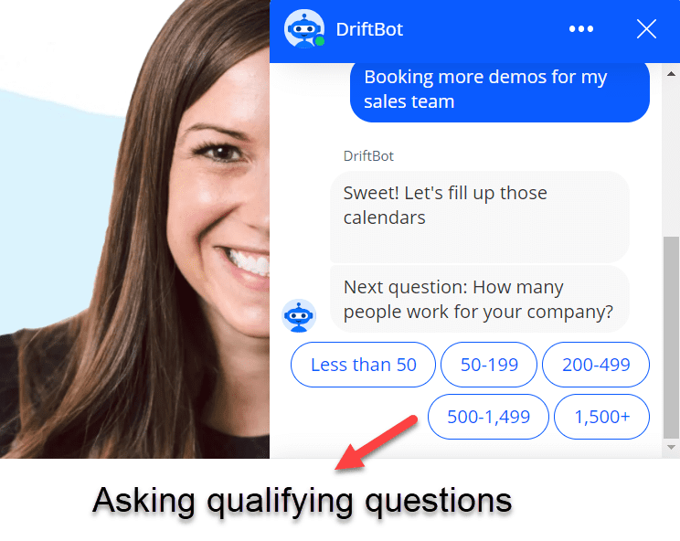 Asking qualifying questions