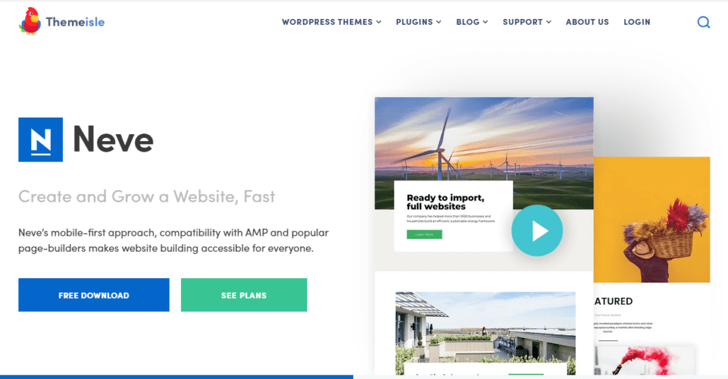 Neve Free WordPress Theme