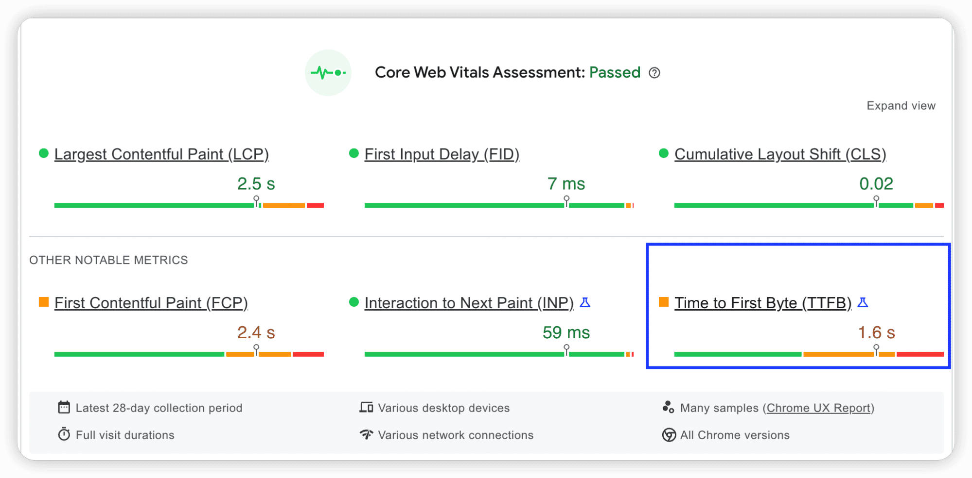 TTFB Value - reduce server response times (TTFB)