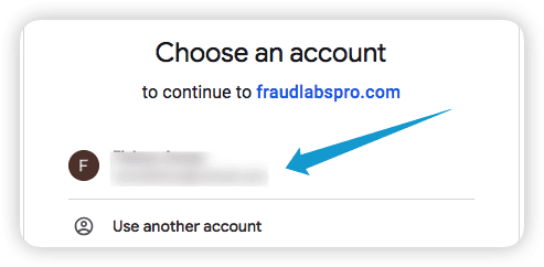 Choose an account