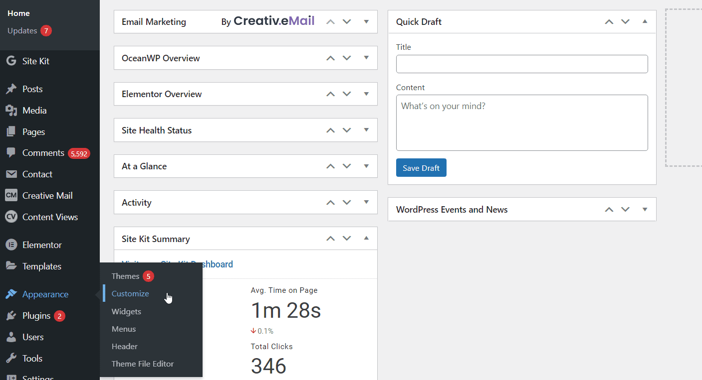 Theme Customizer