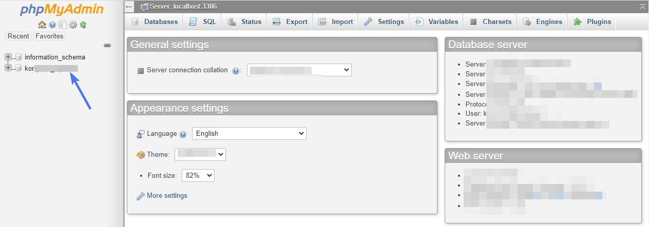 Website Database