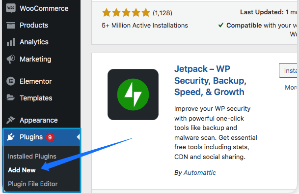 Add new plugins page