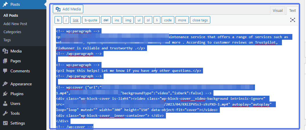 Copy entire code