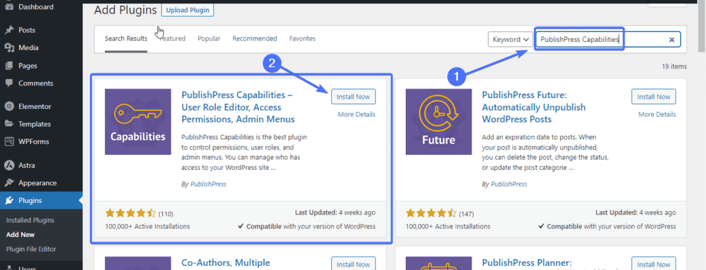 Install and activate plugin