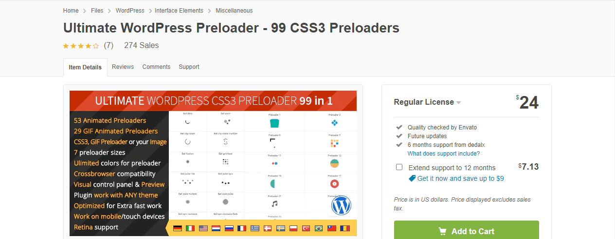 Ultimate wordpress css3 preloader - GIF
