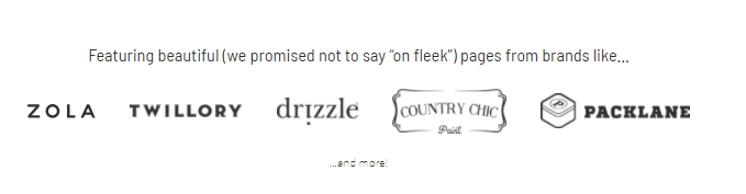 Brands mentioned in the lookbook