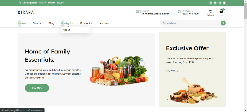Kirana Theme - woocommerce themes