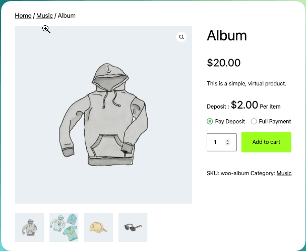 3. Deposits & Partial Payments for WooCommerce - Bayna plugin