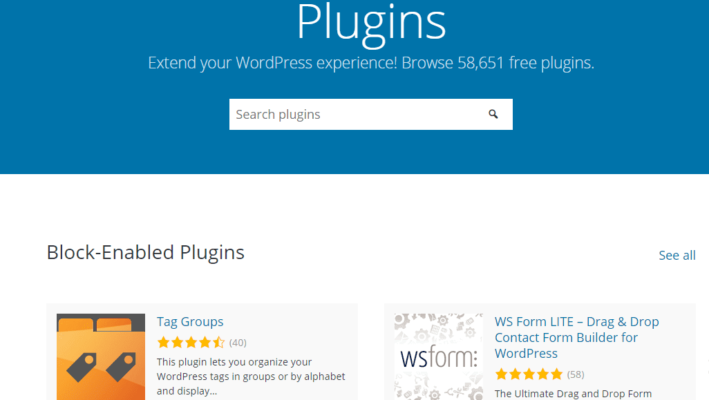 WP plugins