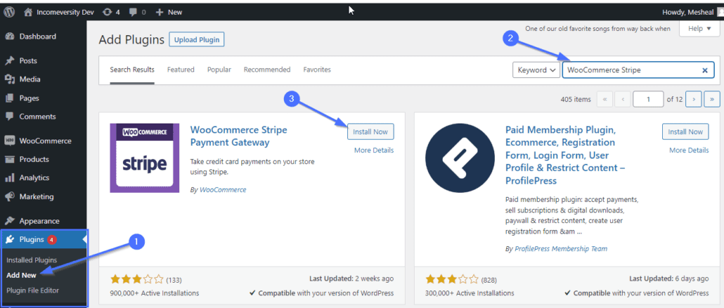 Install WooCommerce stripe plugin to enable Apple Pay
