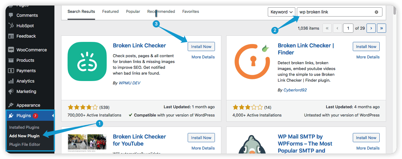 Search and install plugin