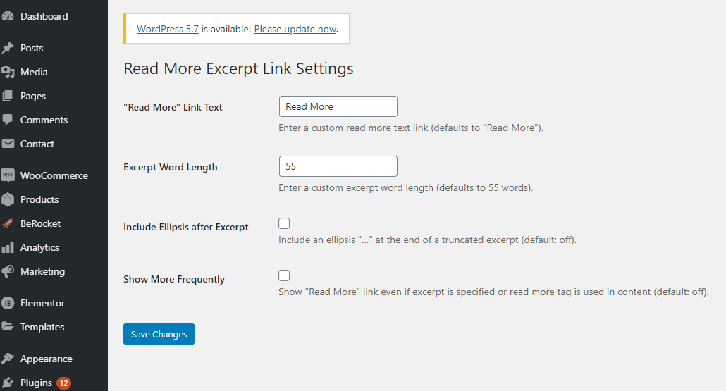 Change WordPress excerpt length