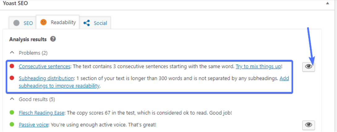 Improving readability