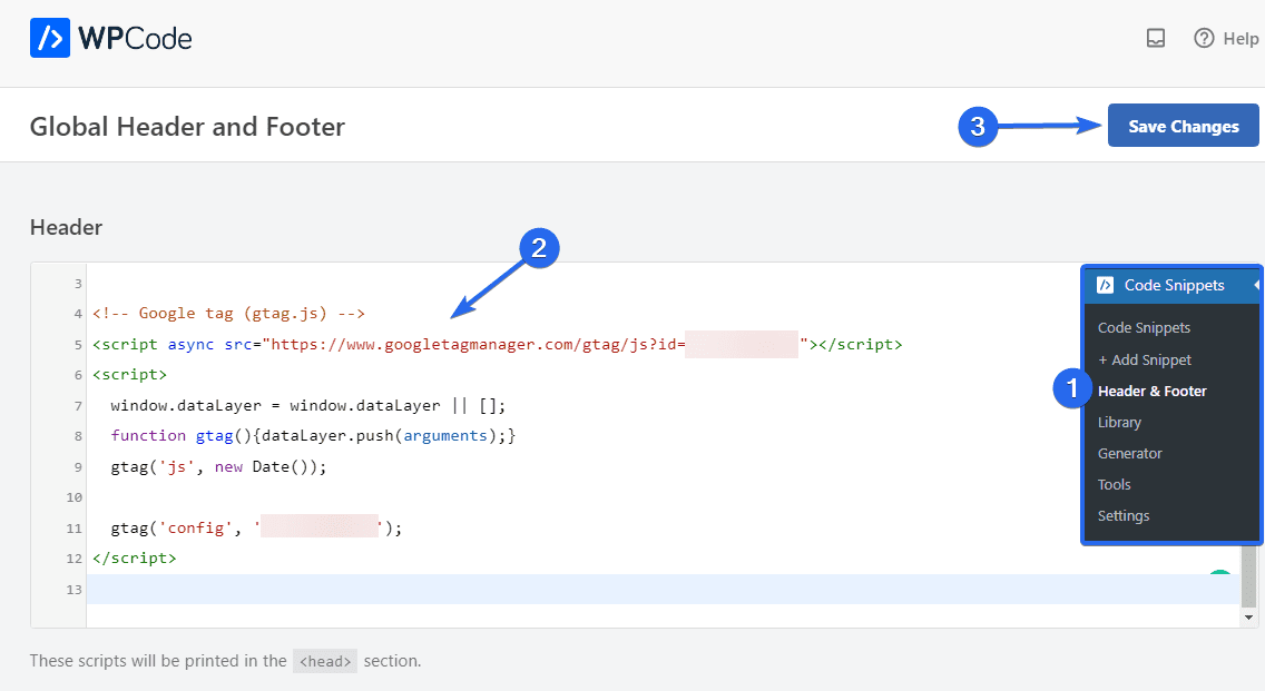Add Google Analytics 4 code to WordPress