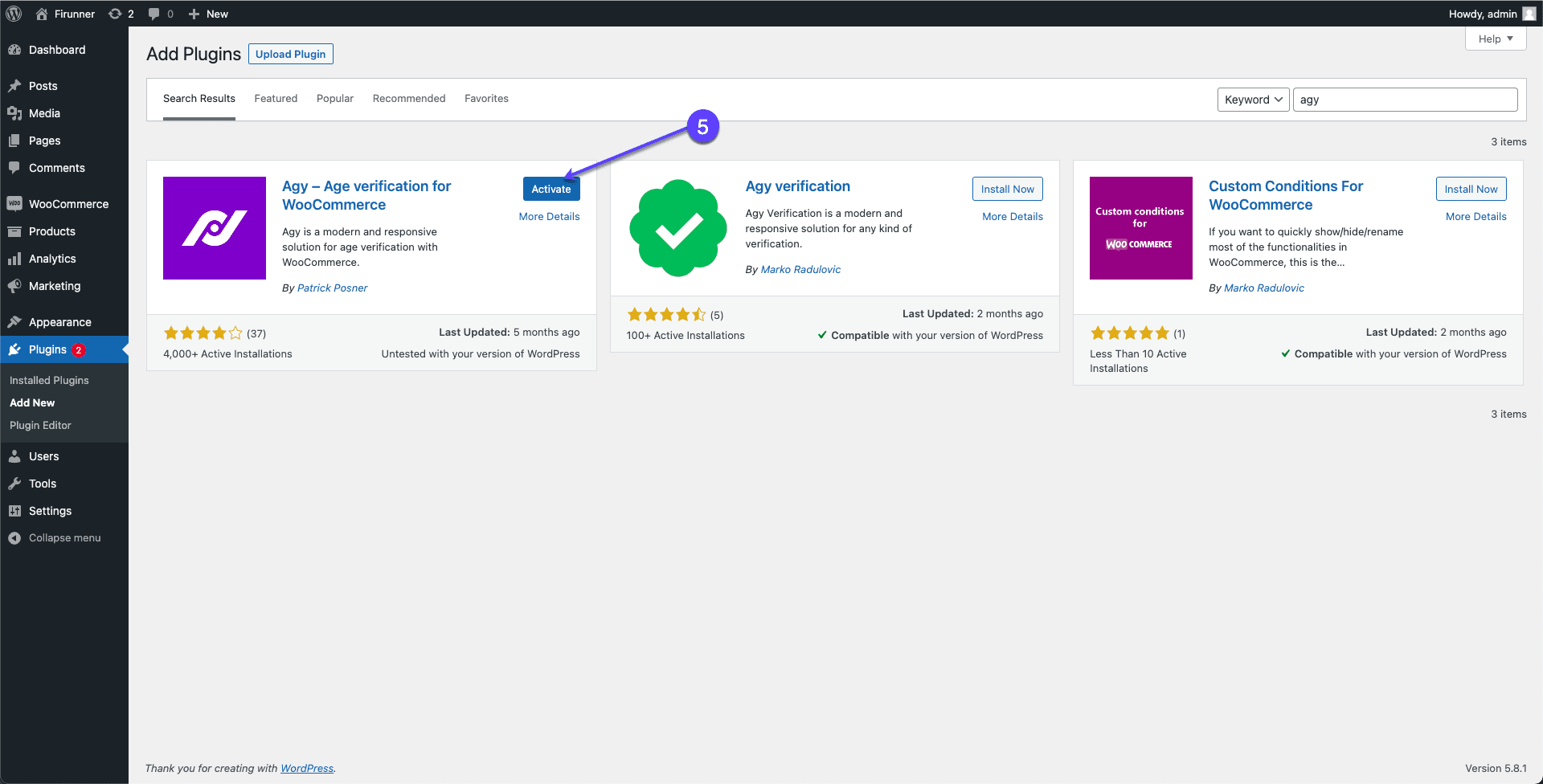 Activate Agy - Age Verification for WooCommerce