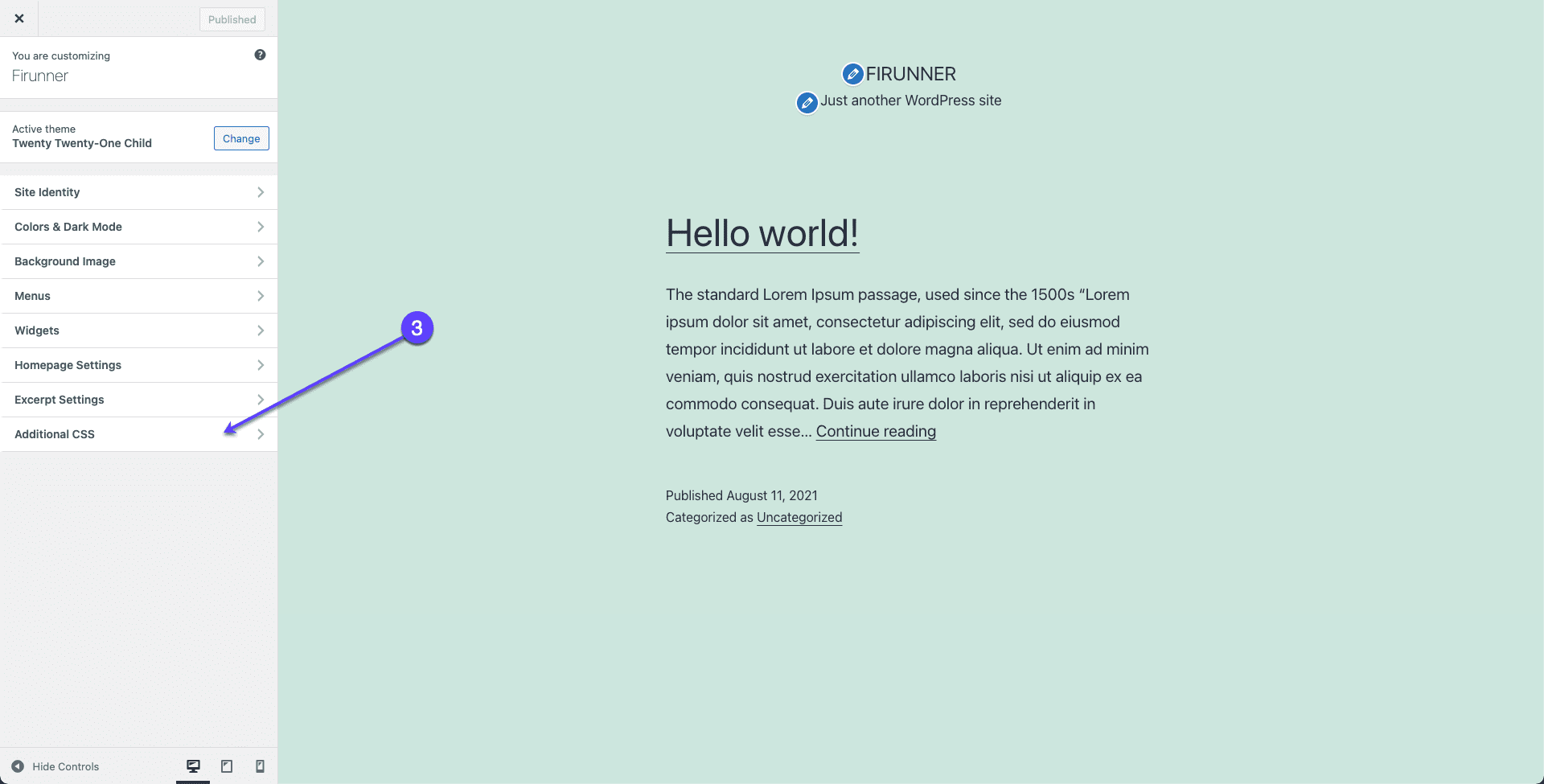 how to change font size in wordpress