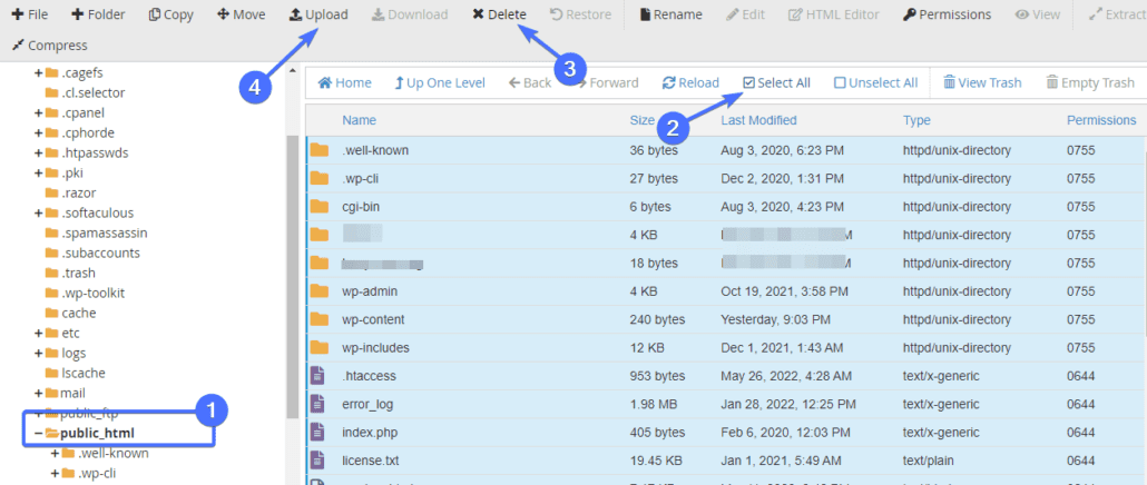 Click on Upload to upload zipped file