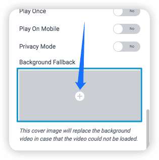 Upload background image for your video