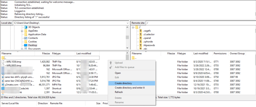 Create a new directory