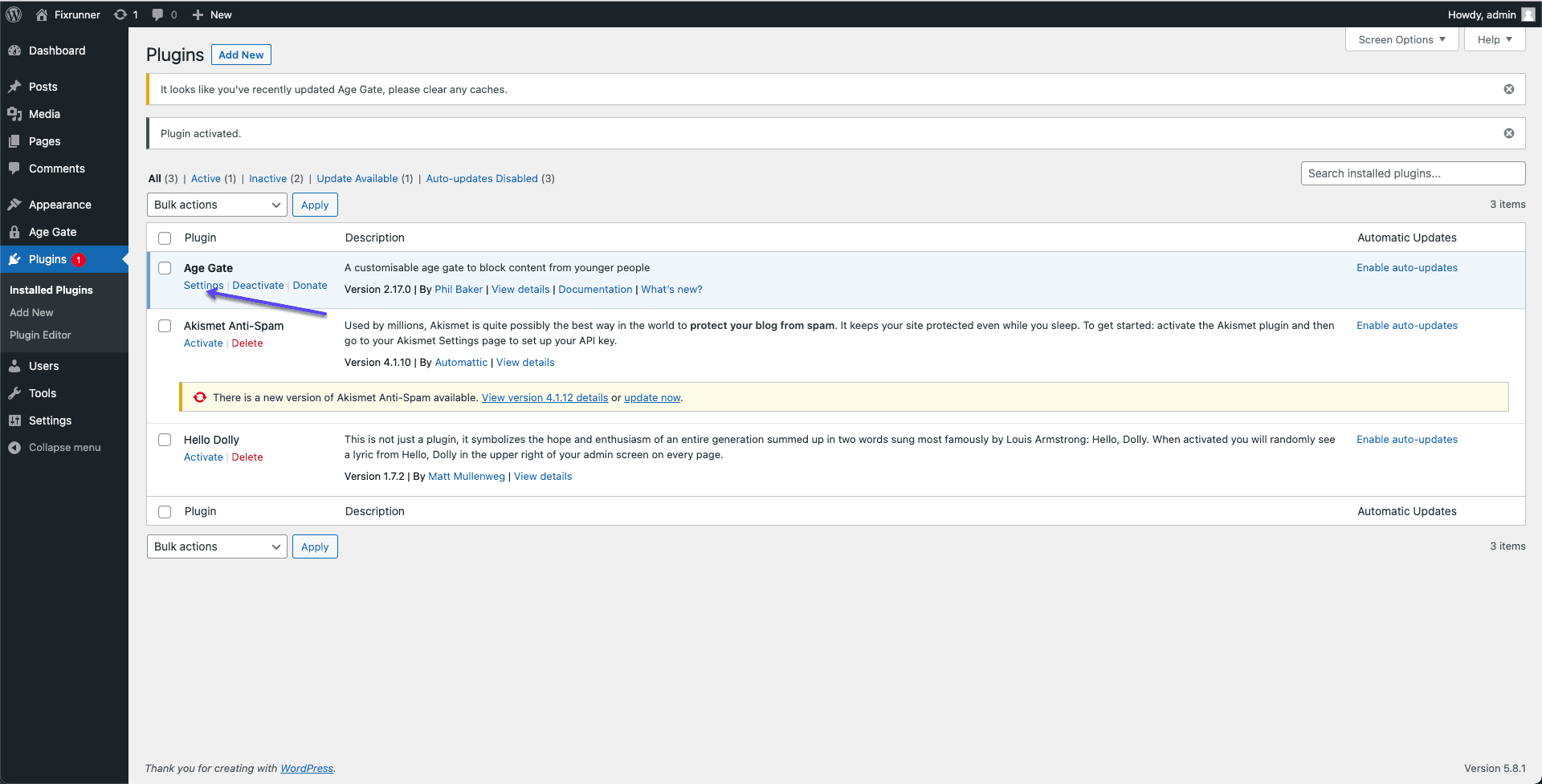 Age Gate Plugin