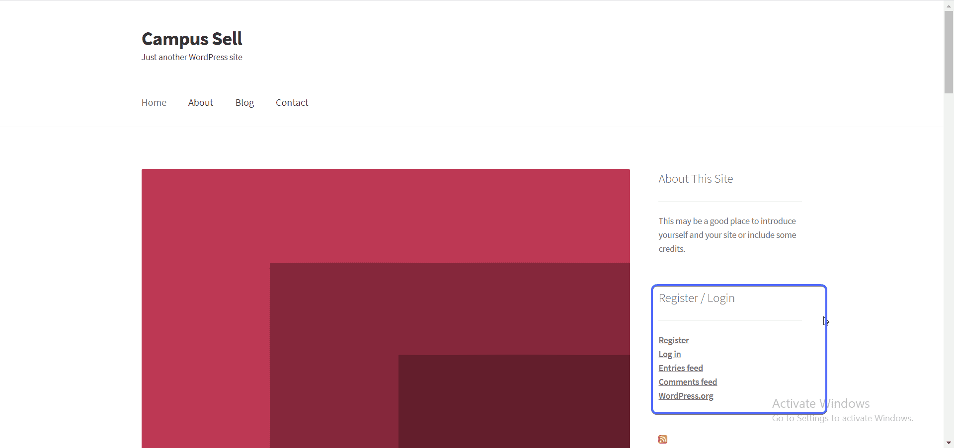 wordpress user registration links