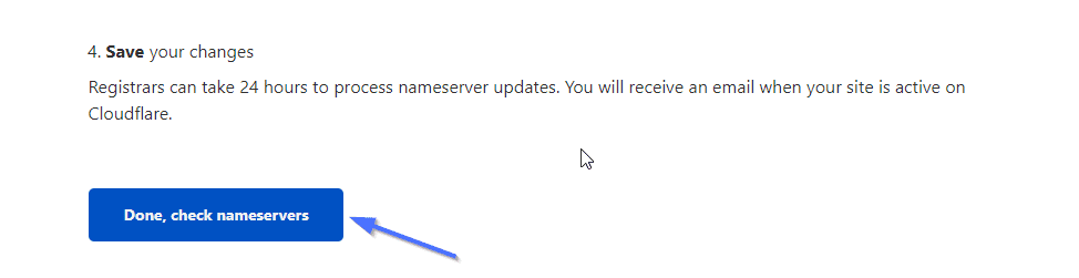 Verify the nameserver