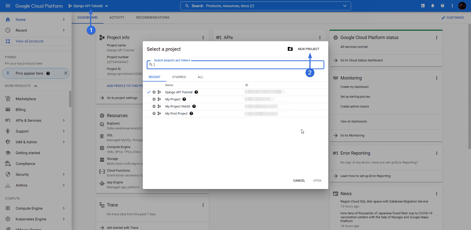 Create a new Project - WordPress not sending emails